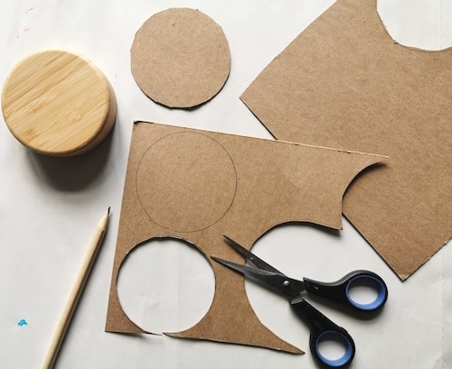 How To Make Colourful Cardboard Candles shapes